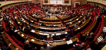 Panorama de lhémicyle de lassemblée nationale 1