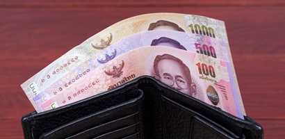 argent thaïlande portefeuille